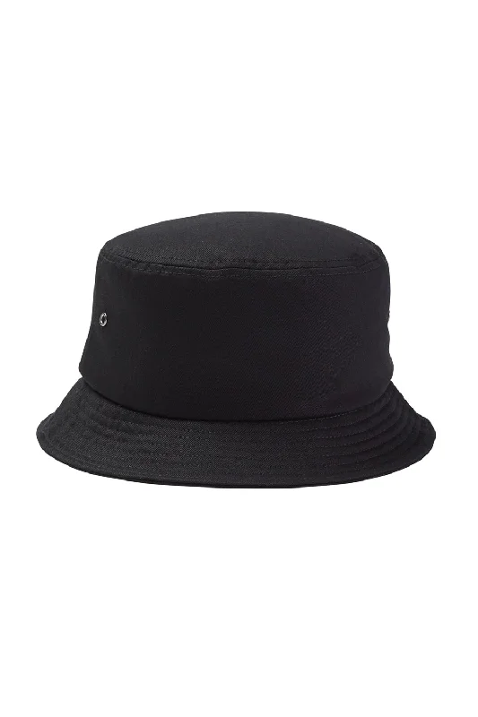 Bucket hats online only-Wool hats for pet availability-Big Accessories Mens Metal Eyelet Bucket Hat - Black