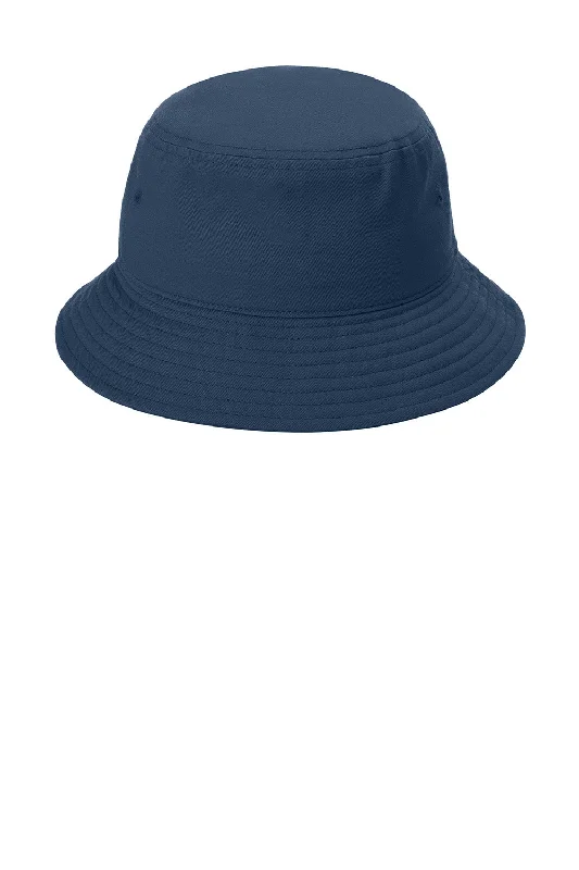 Bucket hats marketing-Wool hats for pet terraces-Port Authority Mens Classic Twill Bucket Hat - River Navy Blue - New