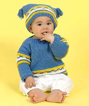 Beanies & headbands for school pals-Tiny Jester Set Knit Intermediate Pattern (Knit)