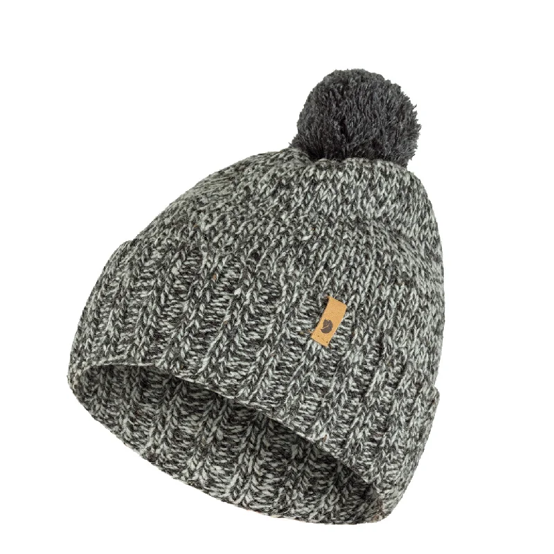 Womens Hats with cool charm-Fjallraven Womens Ovik Pom Hat Grey