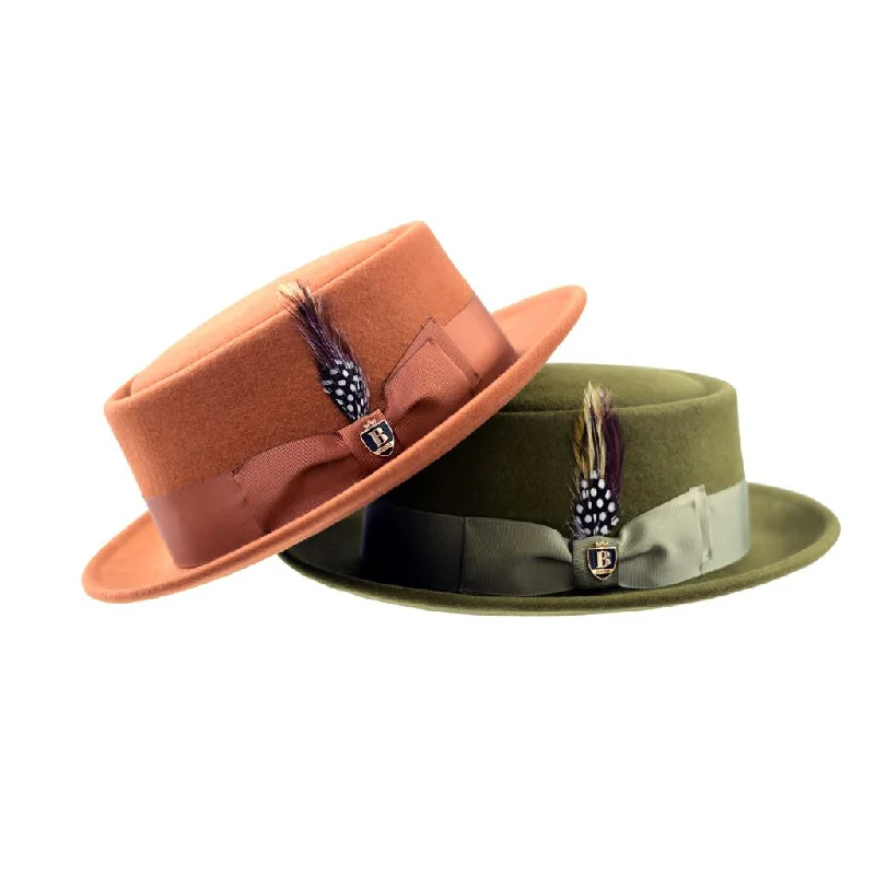 Wool hats for pet collectors-Bruno Capelo Wool Pork Pie