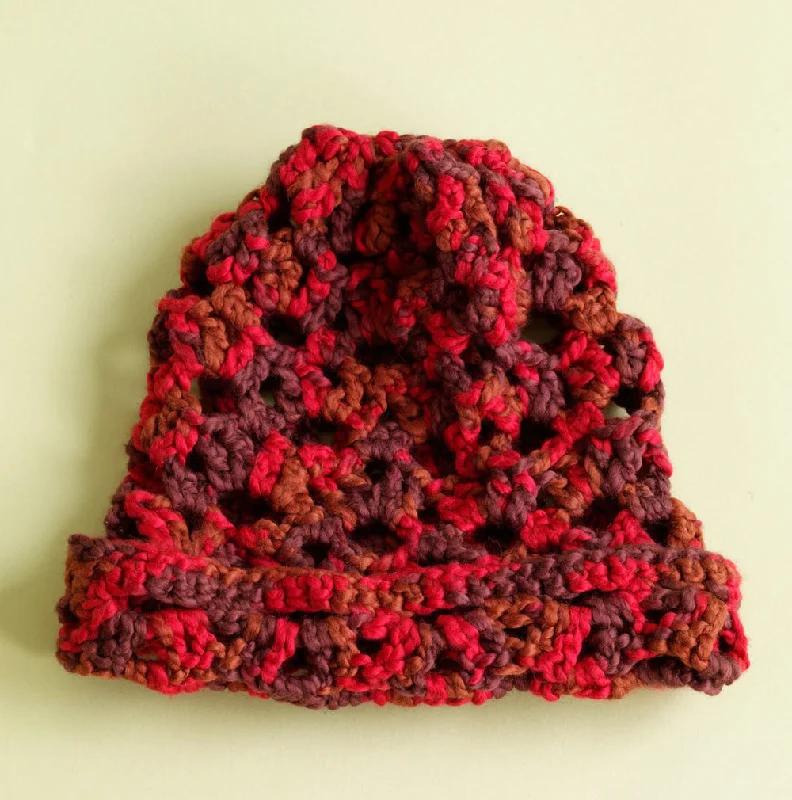 Beanies & headbands for authors-Red Hot Hat (Crochet)