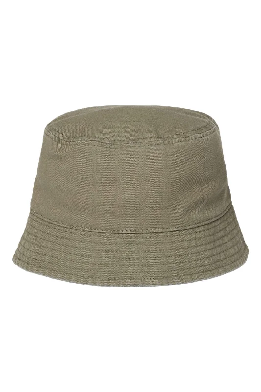 Bucket hats export-Wool hats for pet ruggedness-Atlantis Headwear Mens Sustainable Bucket Hat - Olive Green