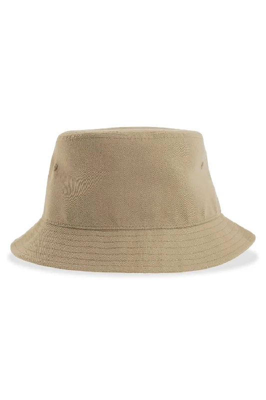 Bucket hats combo deal-Wool hats for pet kayaks-Atlantis Headwear Mens Sustainable Bucket Hat - Khaki