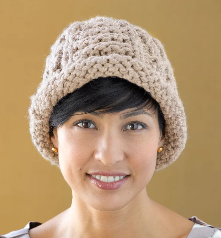 Beanies & headbands for team pride-Tan Twist Cable Hat Pattern (Knit)