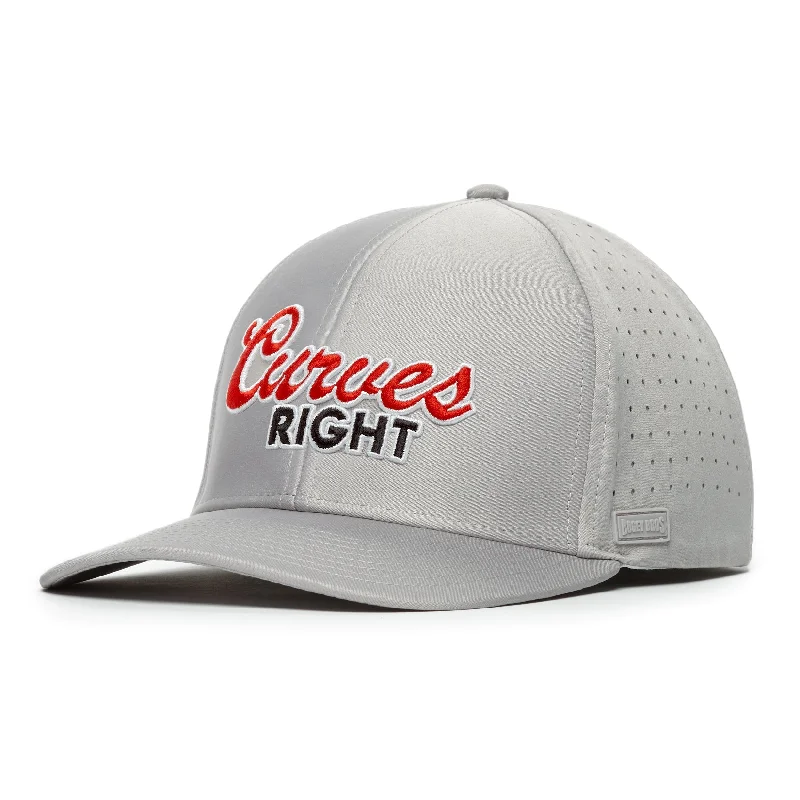 Beanies & headbands for chill Fridays-Curves Right - Performance Golf Hat - Stretch Fit