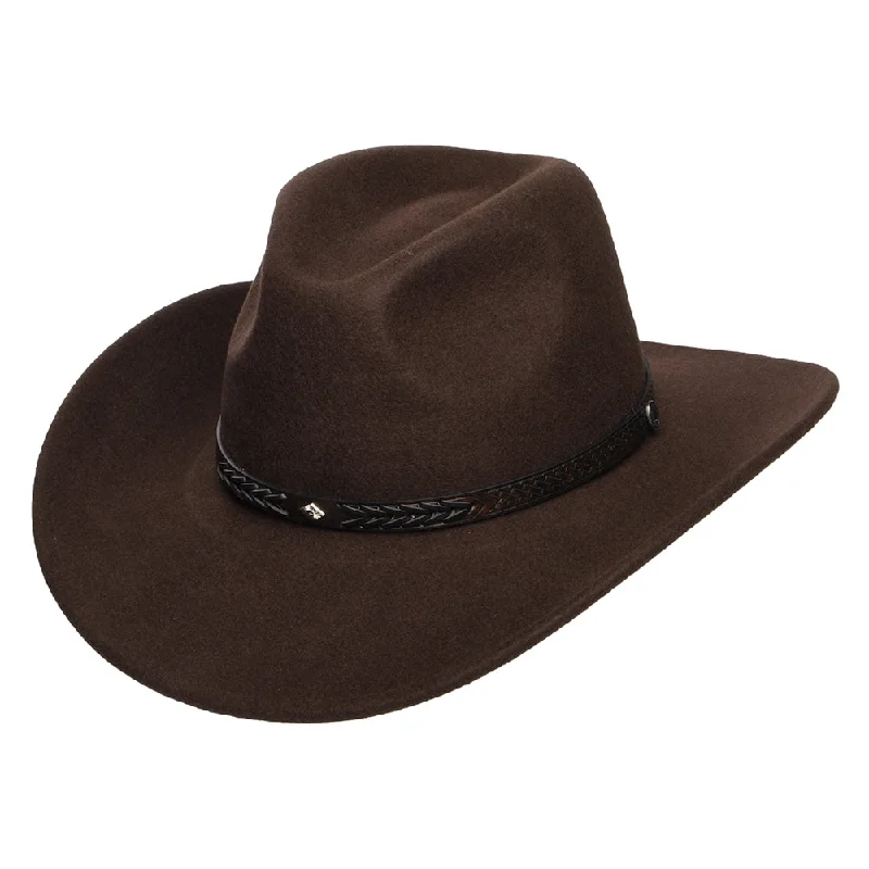 Beanies & headbands for all folks-Comanche Cowboy Hat - Brown