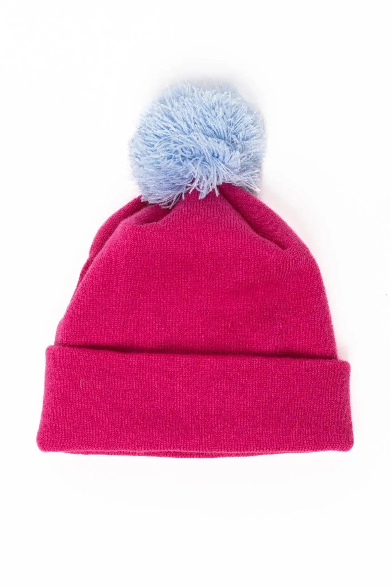 Beanies & headbands for theme nights-Red Mountain Syrah Winter Hat with Pom