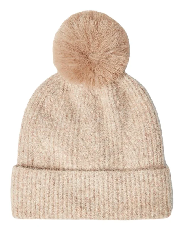 Beanies & headbands for calm minds-Joules Effie Knitted Bobble Hat