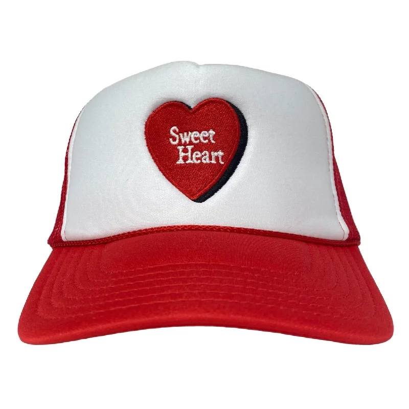 Beanies & headbands for fan clubs-SWEET HEART TALL CROWN Snapback TRUCKER CAP HAT WITH ROPE Custom Embroidered