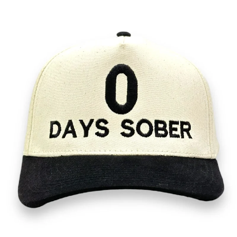 Beanies & headbands for all roots-O DAYS SOBER Embroidered Hat