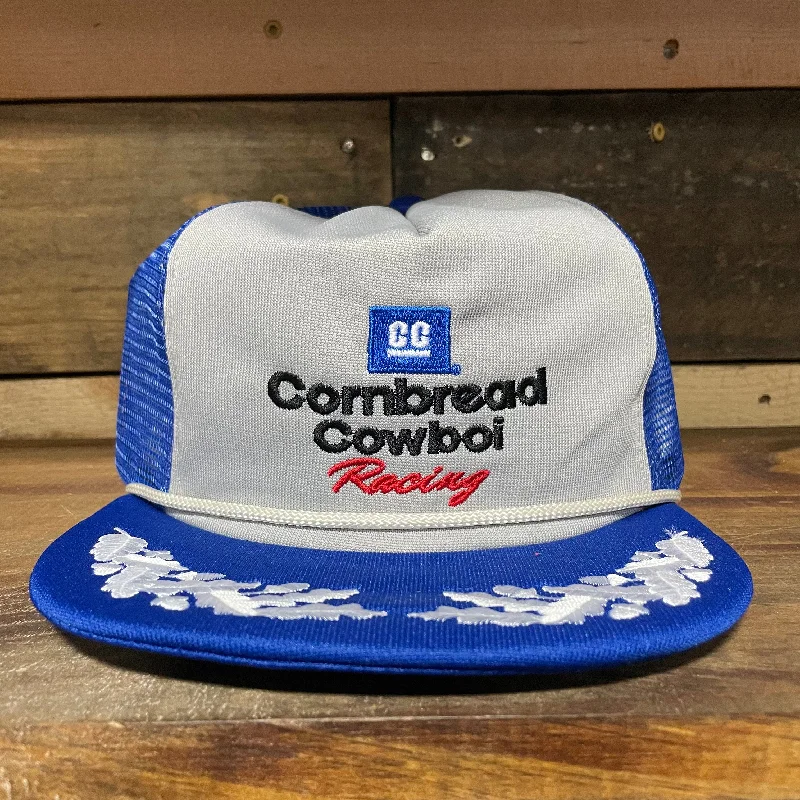 Beanies & headbands for low cost-Cornbread cowboi racing vintage rope scrambled eggs mesh Snapback hat cap custom embroidery