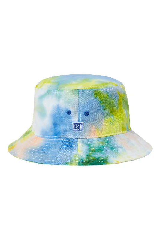 Bucket hats mixed colors-Wool hats for pet foraging-The Game Mens Tie-Dye Bucket Hat - Sunrise - Closeout