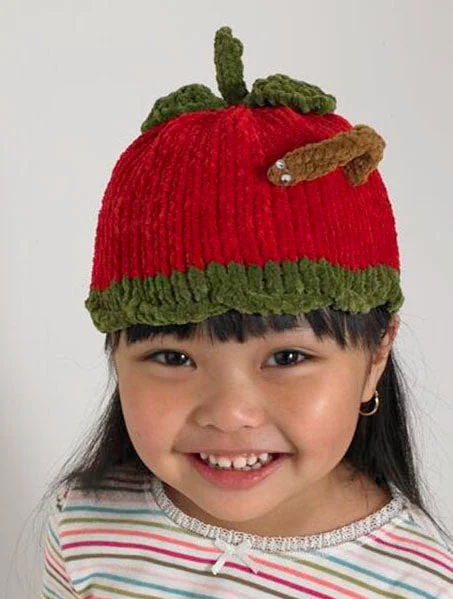 Beanies & headbands for slow moments-Baby Animal Apple Hat Pattern (Knit)