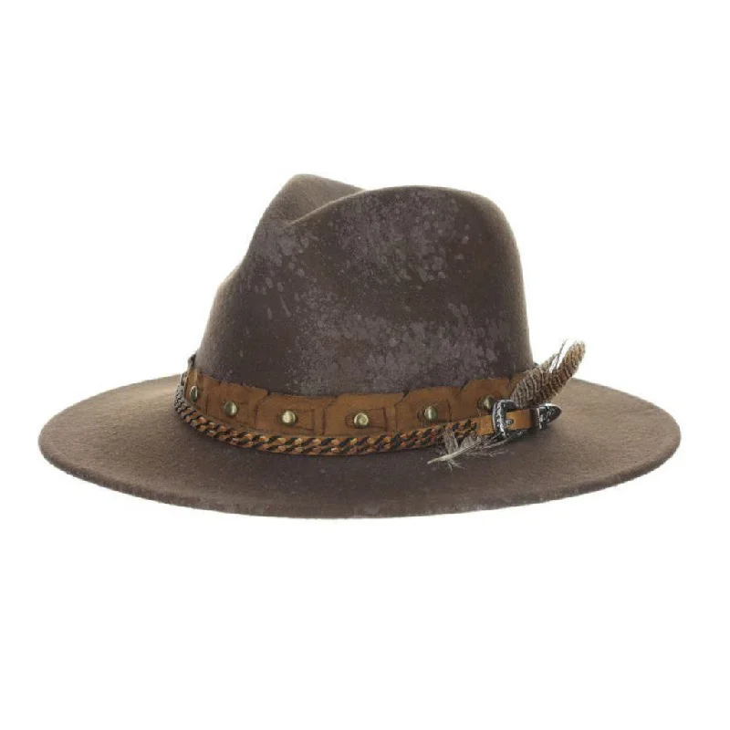 Wool hats for weekend getaways-Biltmore Tonala Wide Brim Wool Felt Fedora