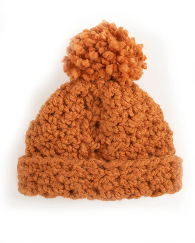 Beanies & headbands for one style-Autumn Harvest Crocheted Hat Pattern