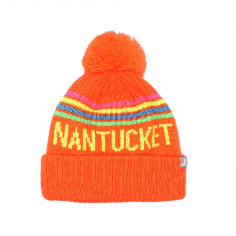 Beanies & headbands for big cases-2024 Taft: Nantucket Winter Hat (Neon Orange)