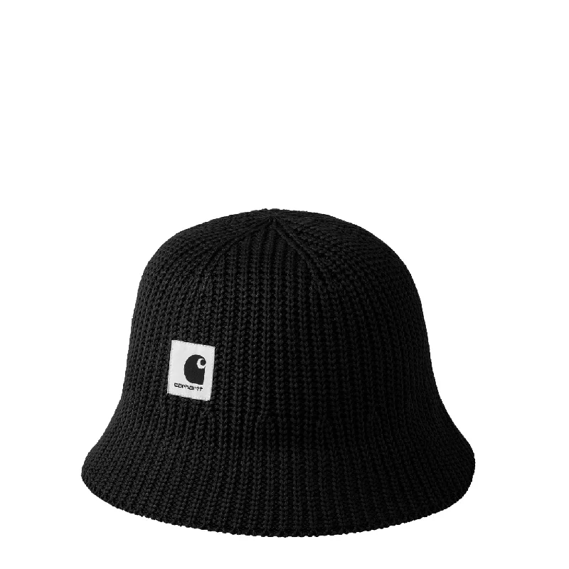 Womens Hats with open slits-Carhartt WIP Womens Paloma Hat Black