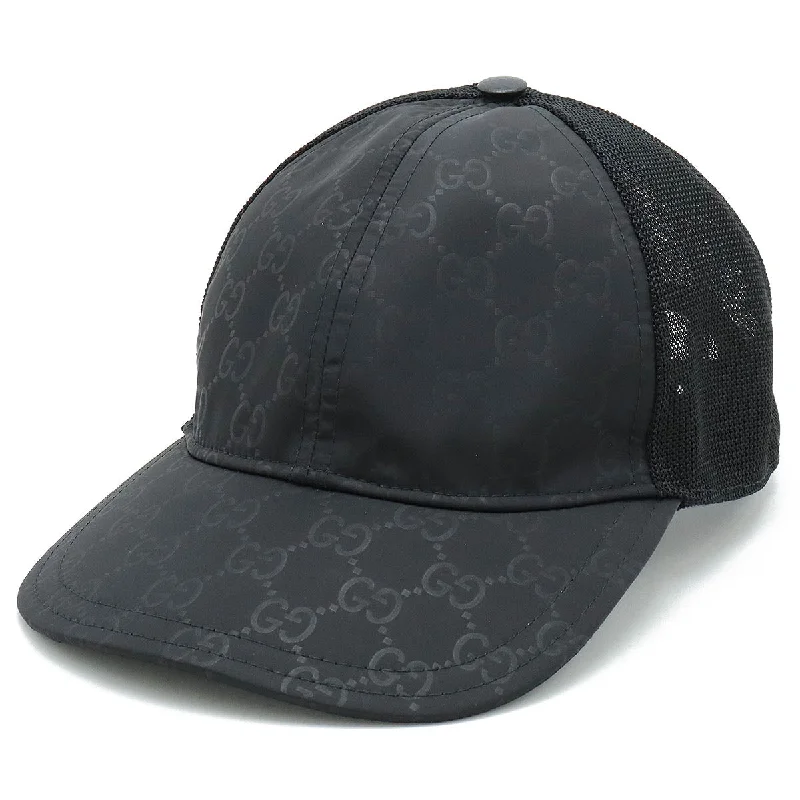 Baseball caps cozy-Baseball caps cozy-Baseball Caps with Slide Buckles-Gucci GG Nylon Mesh Baseball Cap Black