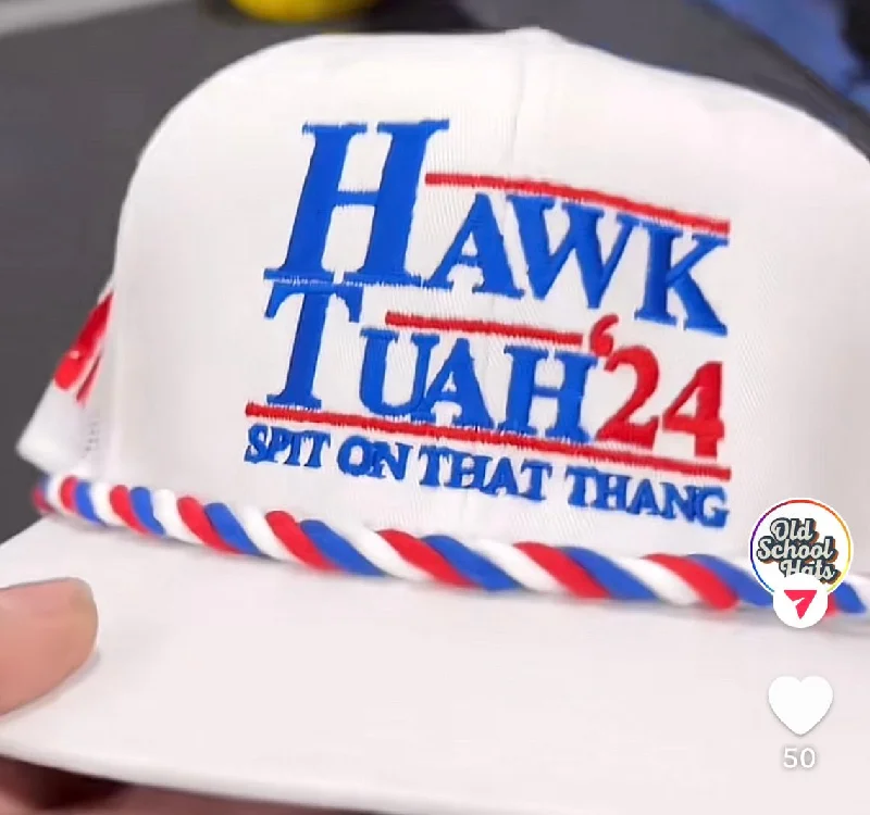 Beanies & headbands for big souls-Hawk Tuah 24 Hat Custom Embroidered￼