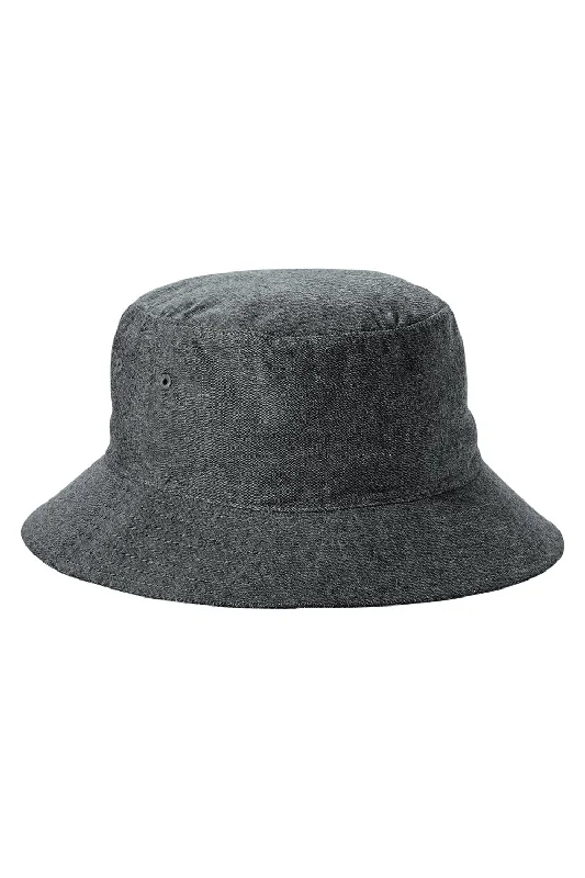 Bucket hats user review-Wool hats for pet hues-Big Accessories Mens Crusher Bucket Hat - Denim Black