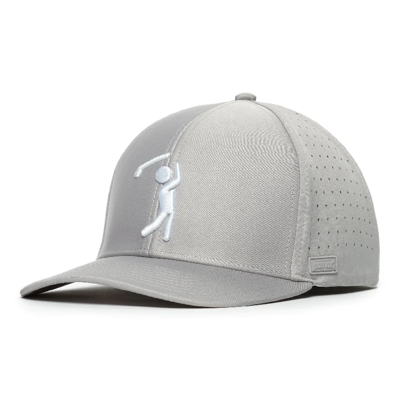 Beanies & headbands for party vibes-Bogeyman Light Grey - Performance Golf Hat - Stretch Fit