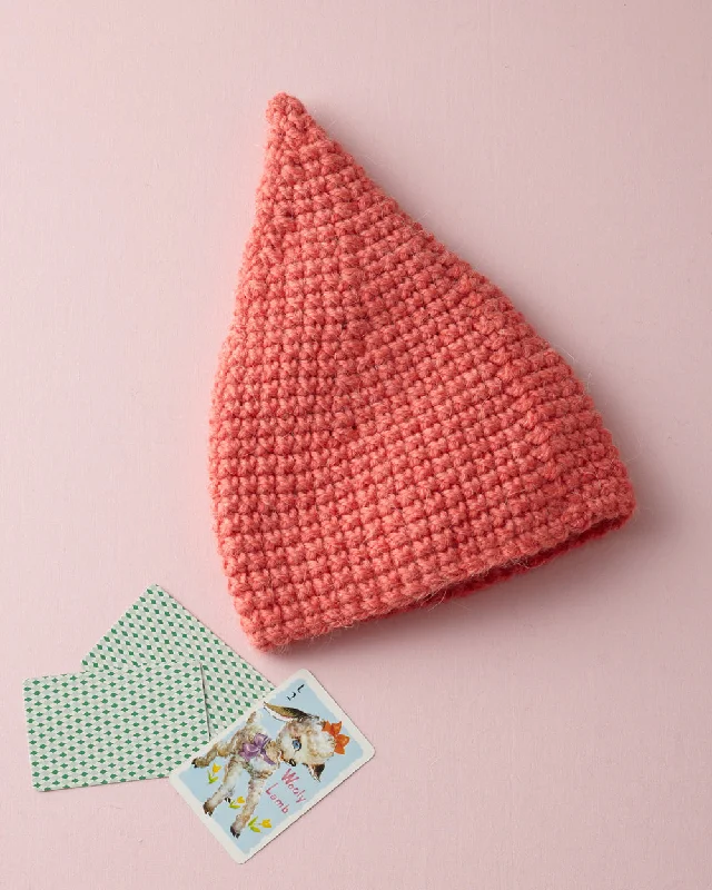 Beanies & headbands for week fits-Crocheted Cone Hat Pattern