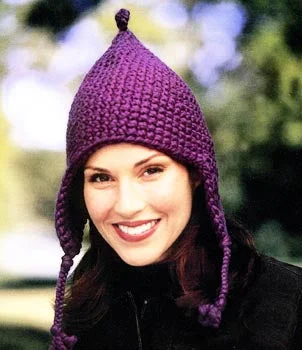 Beanies & headbands for look boosts-Earflap Hat Pattern (Crochet) - Version 2