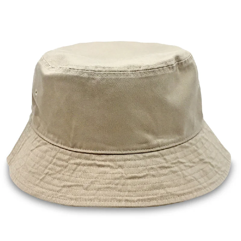 Bucket hats breathable-Wool hats foldable-Khaki Weathered Big Bucket Hat