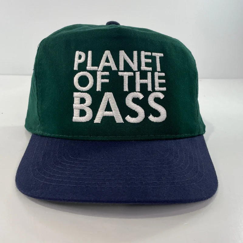 Beanies & headbands for backpackers-Planet of the Bass Custom Embroidered Strapback Hat Cap