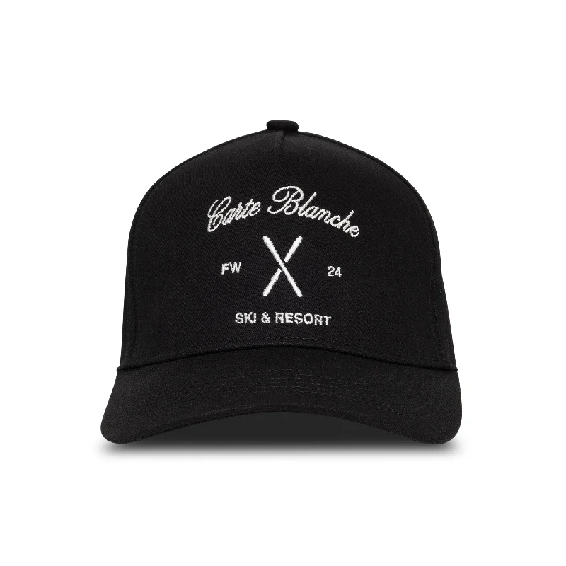 Beanies & headbands for all roots-The Ski & Resort Snapback // Black