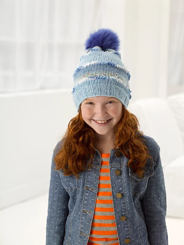 Beanies & headbands for fun days-Jazzy Knit Hat Pattern - Version 3