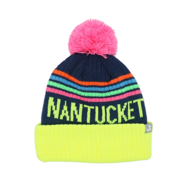 Beanies & headbands for fund drives-2024 Wilson: Nantucket Winter Hat (Neon Mix)