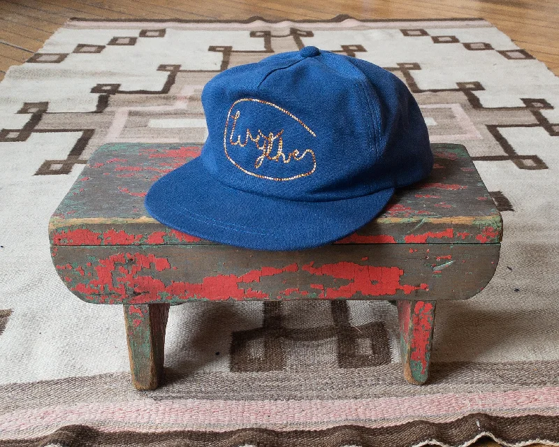 Beanies & headbands for youth sizes-Chainstitched Canvas Ranch Hat - Blue/Ombre