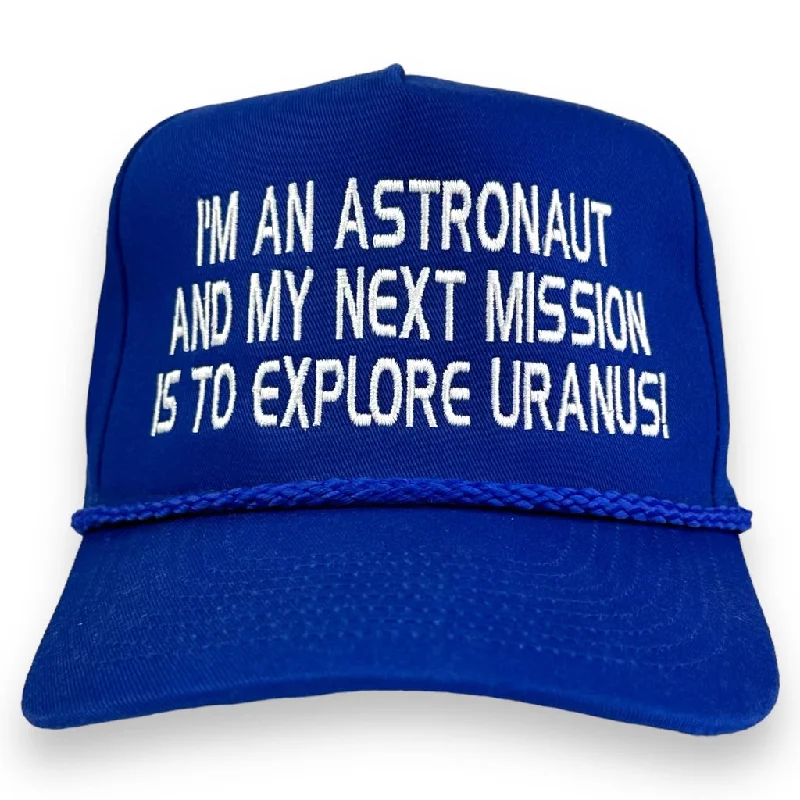 Beanies & headbands for box keeps-I’m an astronaut and my next mission is to explore Uranus Hat Custom Embroidered