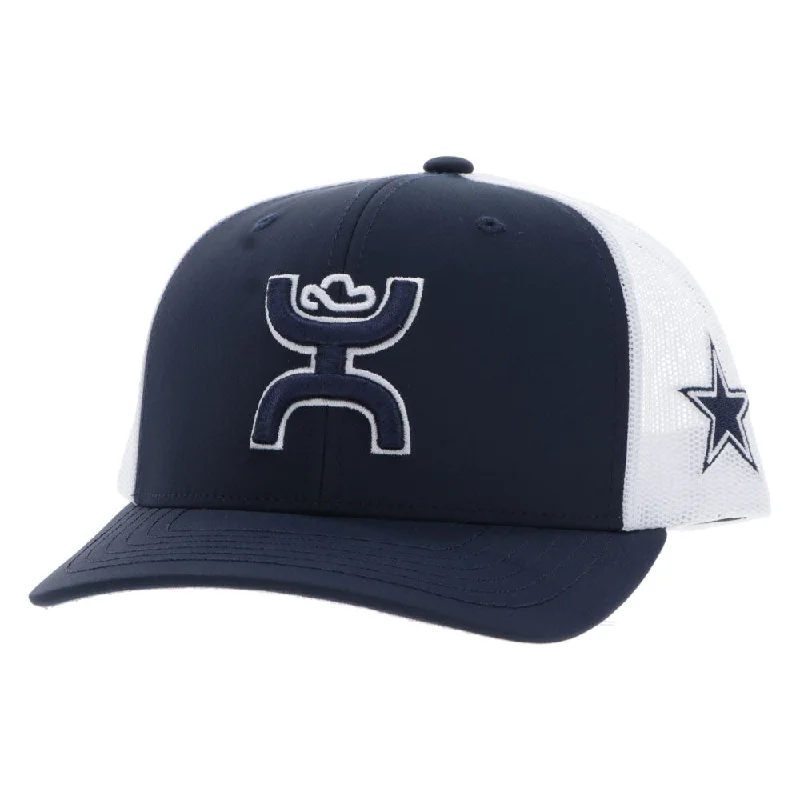 Beanies & headbands for black shades-"Dallas Cowboys" Hat Navy/White w/Hooey Logo