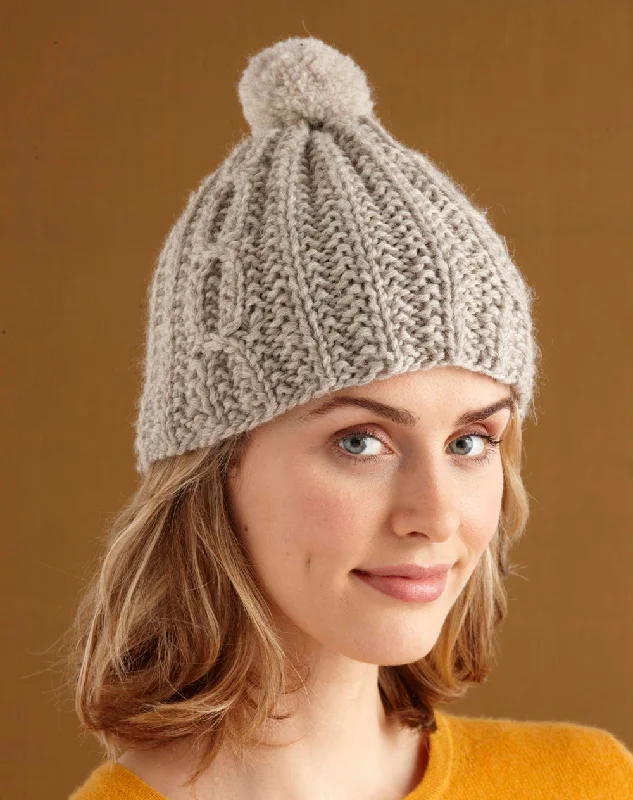 Beanies & headbands for match ups-Mistake Stitch Cable Hat Pattern (Knit)