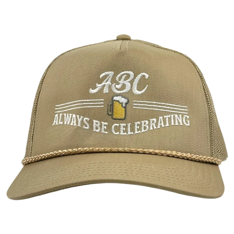 Beanies & headbands for stitch pros-ABC Always Be Celebrating Mesh Trucker Hat