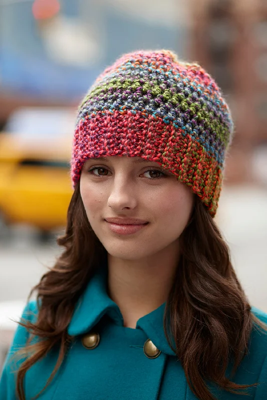 Beanies & headbands for striped looks-Metropolitan Ave. Hat (Crochet) - Version 5