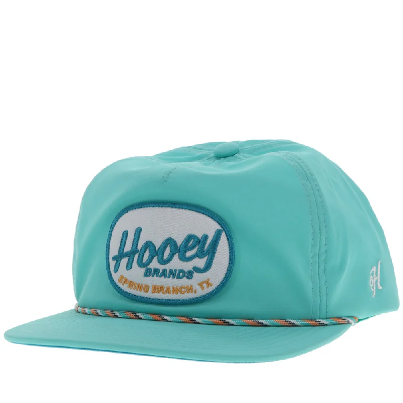 Beanies & headbands for extra flair-"Local" Hat Turquoise w/Blue & White Patch