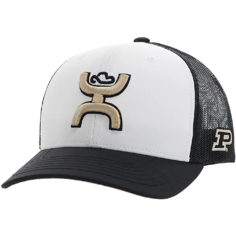 Beanies & headbands for fresh drops-Purdue University White/Black w/Hooey Logo