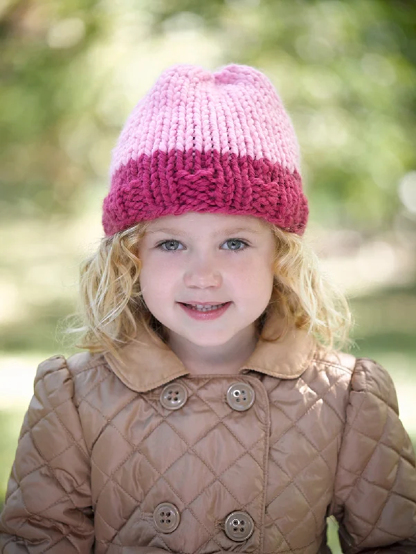 Beanies & headbands for muggy weather-Dip Dye Hat Family Pattern (Knit) - Version 1