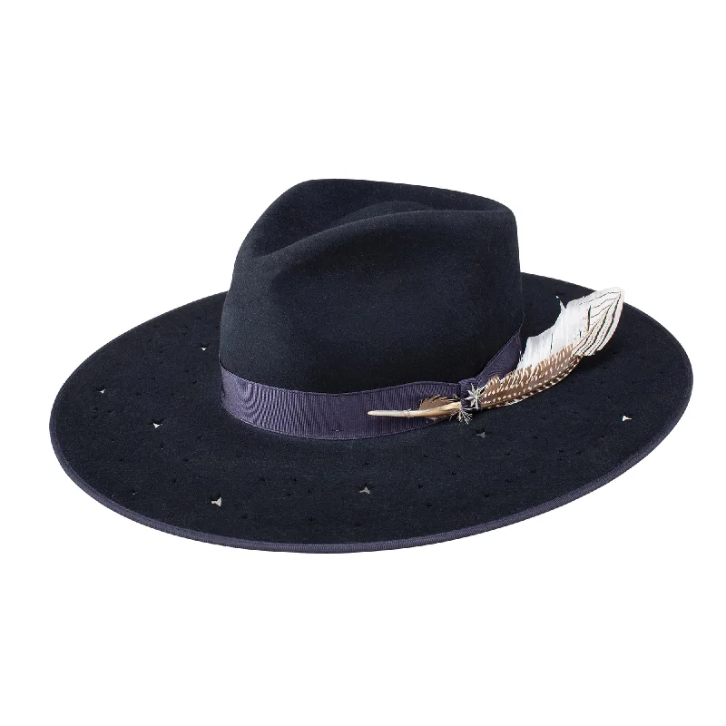 Wool hats for cozy nights-Stetson Night Sky Seeker Wool Fedora