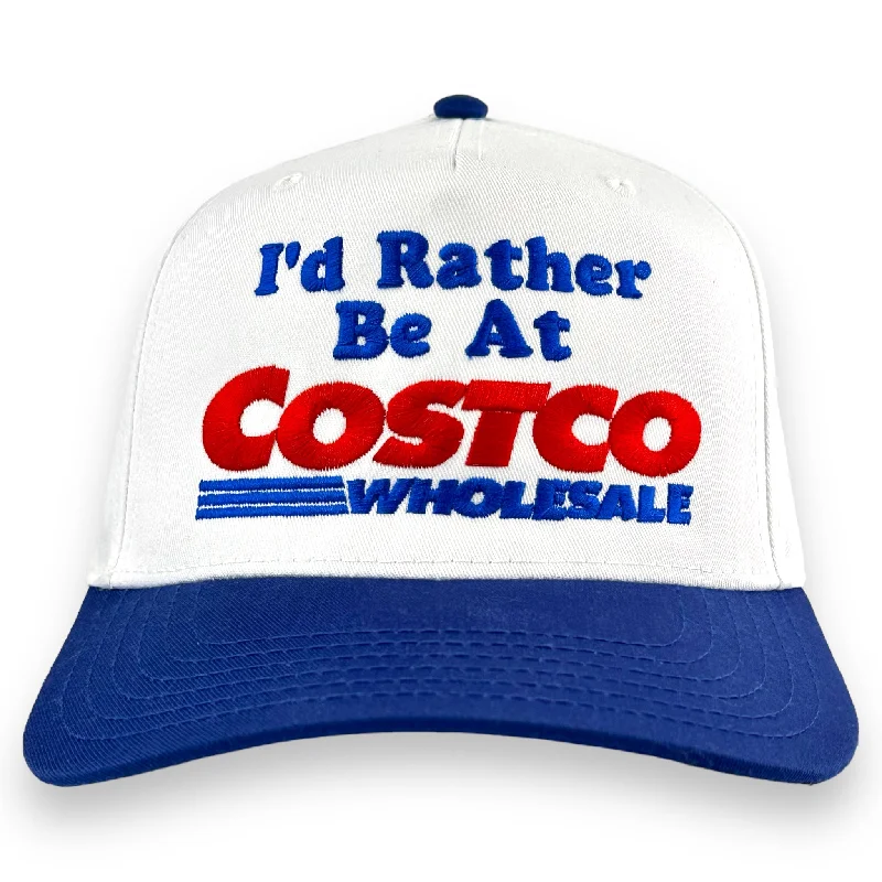 Beanies & headbands for ring styles-I’d Rather Be At Costco Hat Custom Embroidered